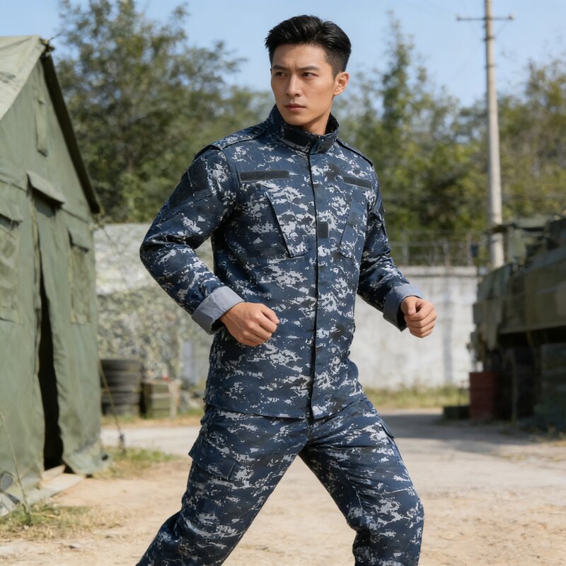 Safari Outdoor Hunting Jackets - メンズアウトドアタクティカル迷彩服コンバットジャケットパンツセット（狩猟、ハイキング、トレーニング用）