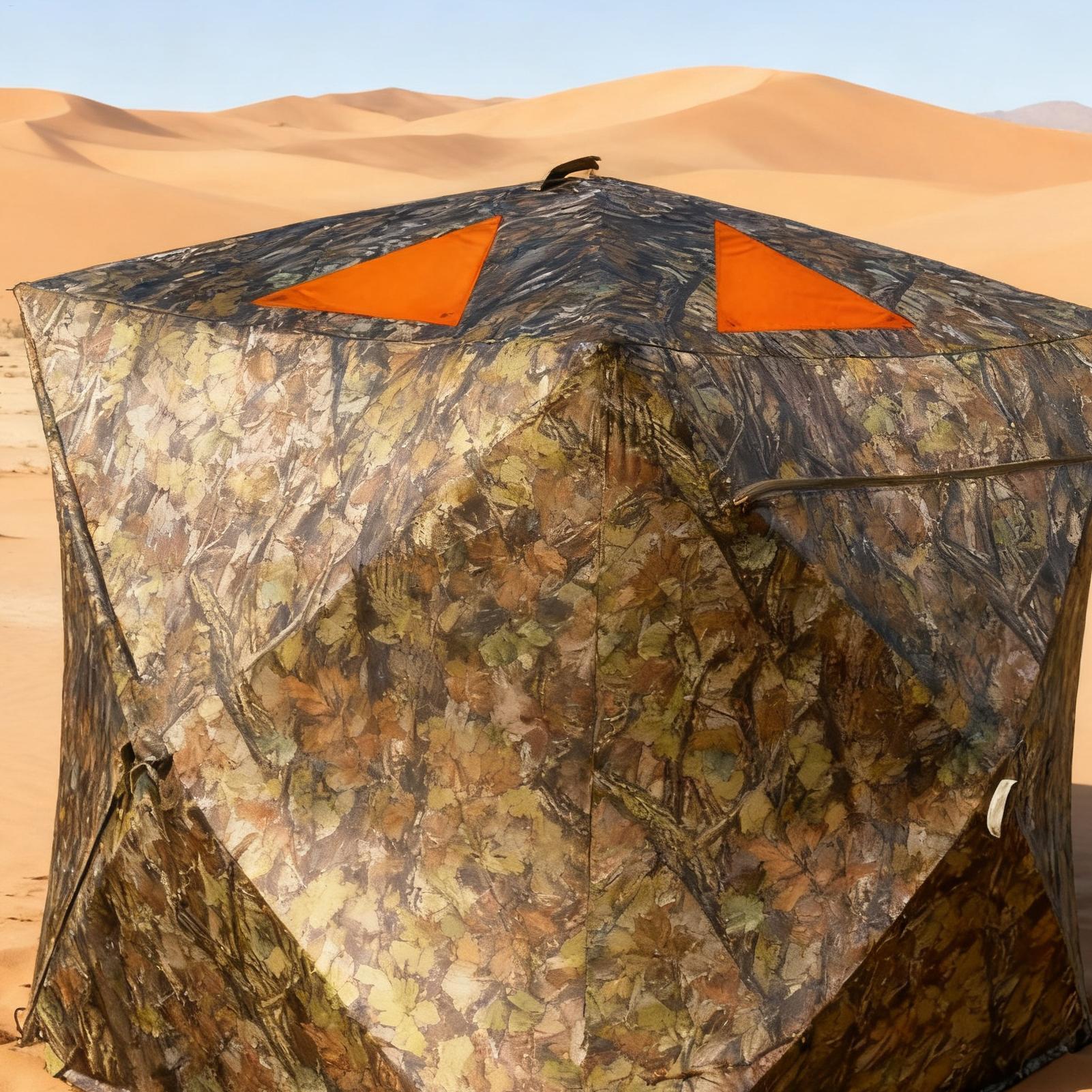 Outdoor Hunting Tent - ハンティングブラインドオレンジマーカー磁気ハンティングアクセサリー4個マグネットブレイズ安全パネルテントバックパックアウトドアランニング用