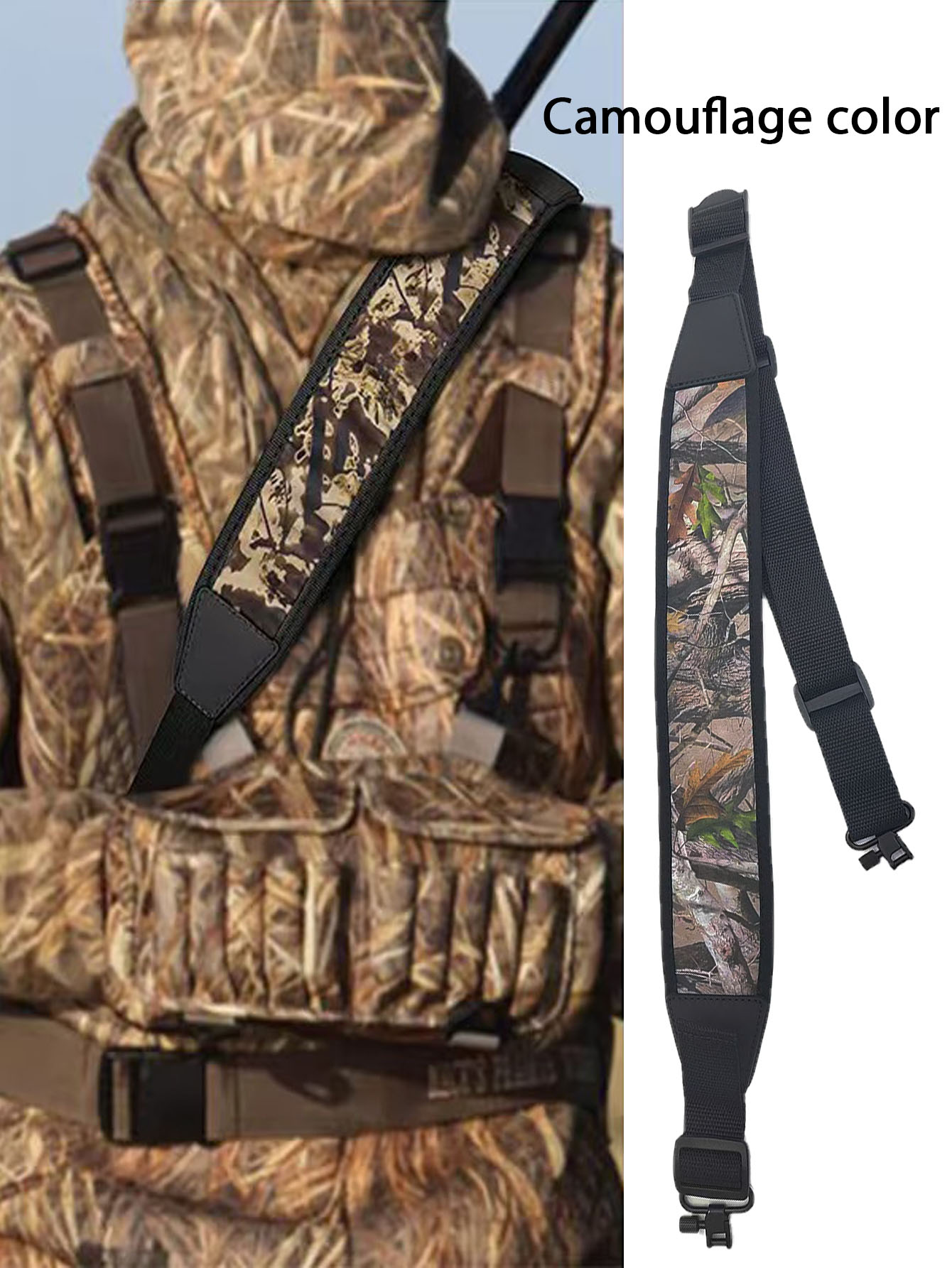 Hunting & Outdoor Supplies Carterton Reviews - ハンティングショルダーストラップ多機能アウトドアタクティカルベルトショルダーストラップハンティングアクセサリー2点式ショルダーストラップ