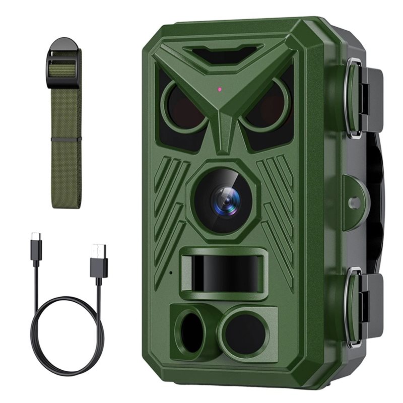 Hunting Outdoor Camera - BTLIFE-野生動物監視 1080P HD 赤外線ハンティングカメラ 2.4 インチナイトビジョン屋外トレイルカメラ追跡写真トラップカム