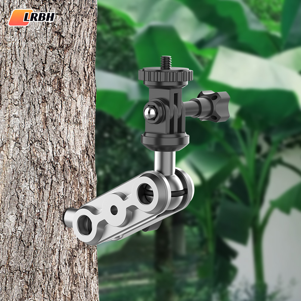 Hunting Outdoor Camera - トレイルカメラ取り付けブラケット、1/4 インチネジ付きインサート 360 ° 屋外狩猟ギアアクセサリー用回転調整ホルダー