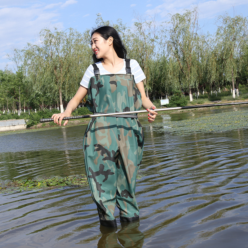Outdoor Hunting Trousers - EU37-45 防水耐摩耗釣り服ブーツ屋外狩猟洗車オーバーオールチェストウェーダーパンツウェーディングパンツ