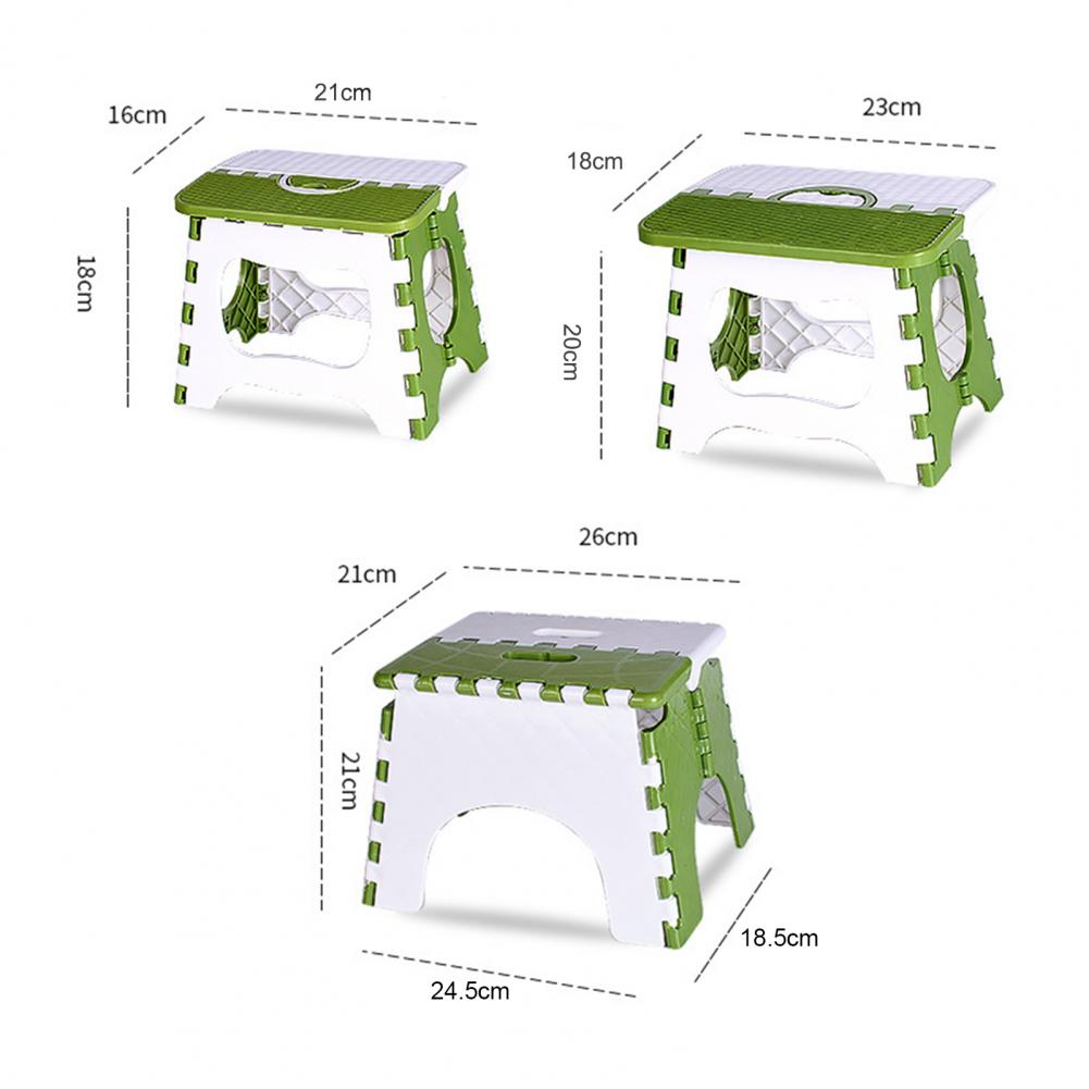 Hunting And Fishing Outdoor Chairs - プラスチック折りたたみスツールハンドル付き軽量屋外キャンプ狩猟ピクニック釣りミニ折りたたみステップスツール椅子シート
