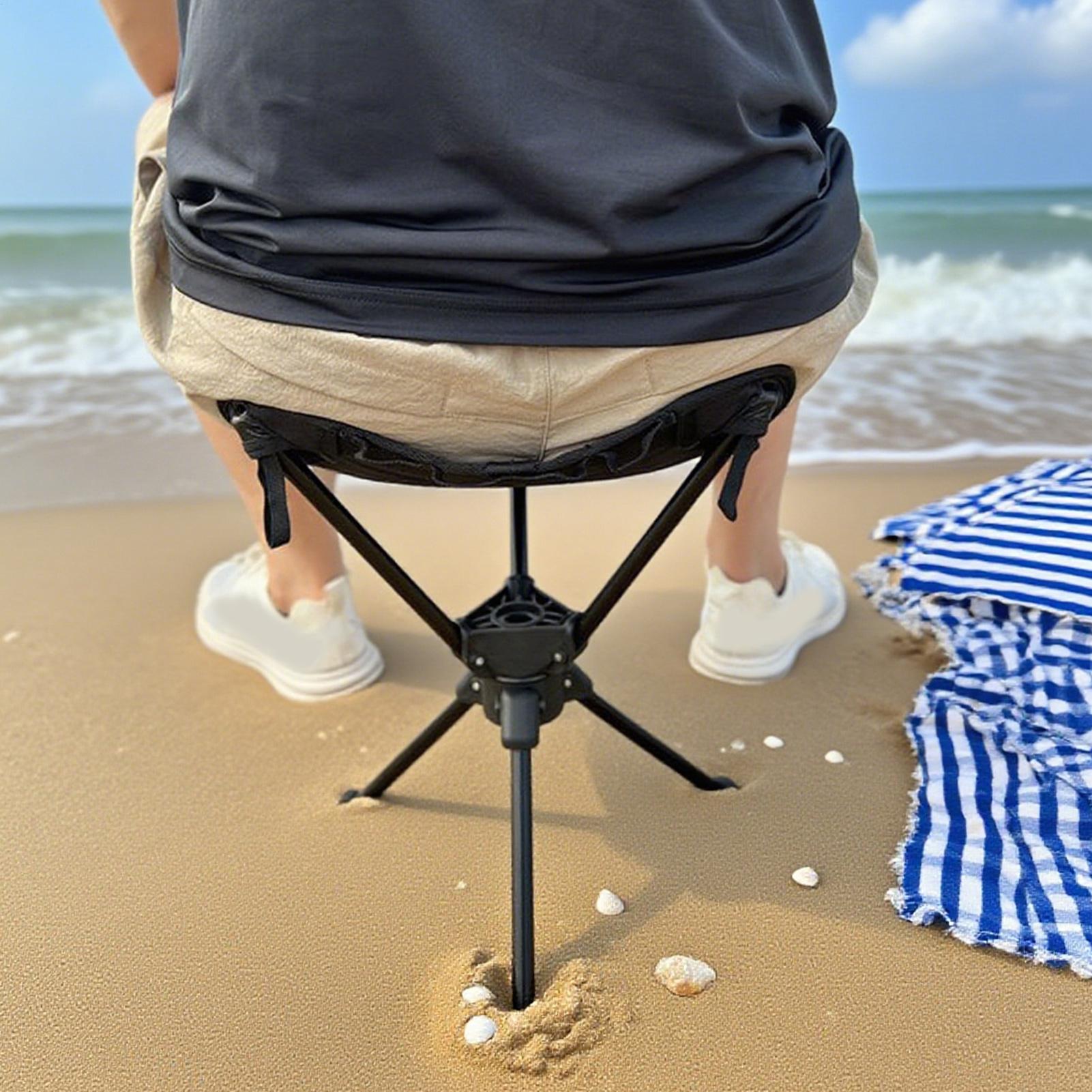 Hunting And Fishing Outdoor Chairs - ポータブル折りたたみ式回転キャンプチェア、軽量釣り用スツール、アウトドアハンティング、バックパッキング旅行、芝生寮ハイキング用品に最適