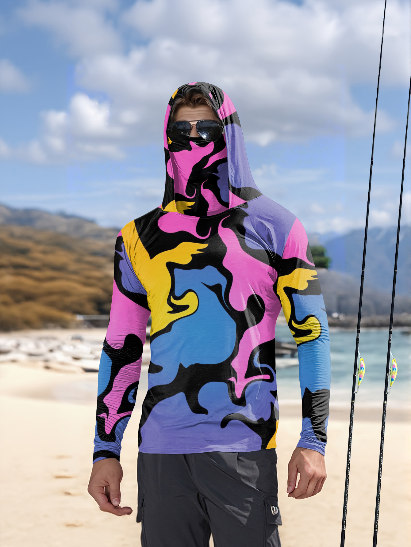 釣り用フード付きスウェットシャツ メンズ 長袖日焼け止めシャ - Hunting & Outdoor Supplies Carterton Reviews のレビューと価格