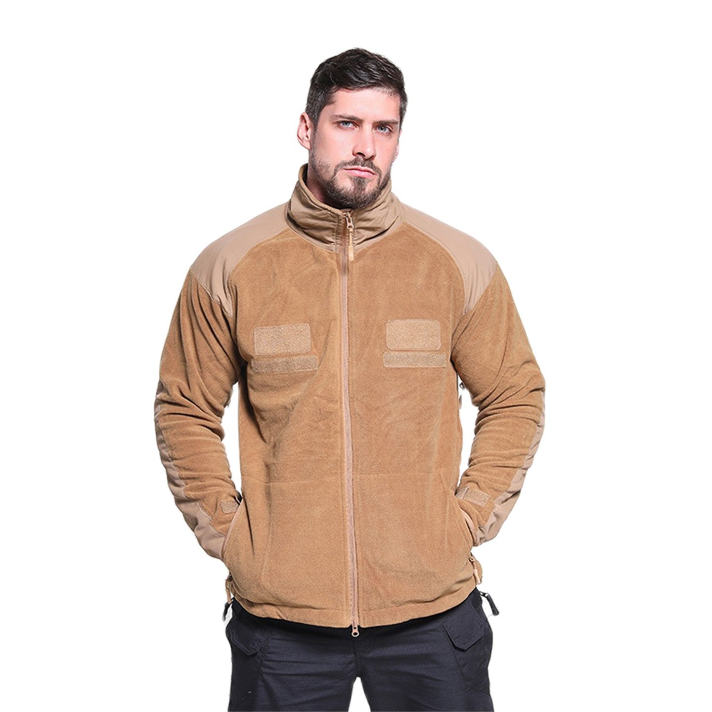 ポーラーフリースハンティングジャケット,メンズハイキングコー - Outdoor Hunting Fleece のレビューと価格