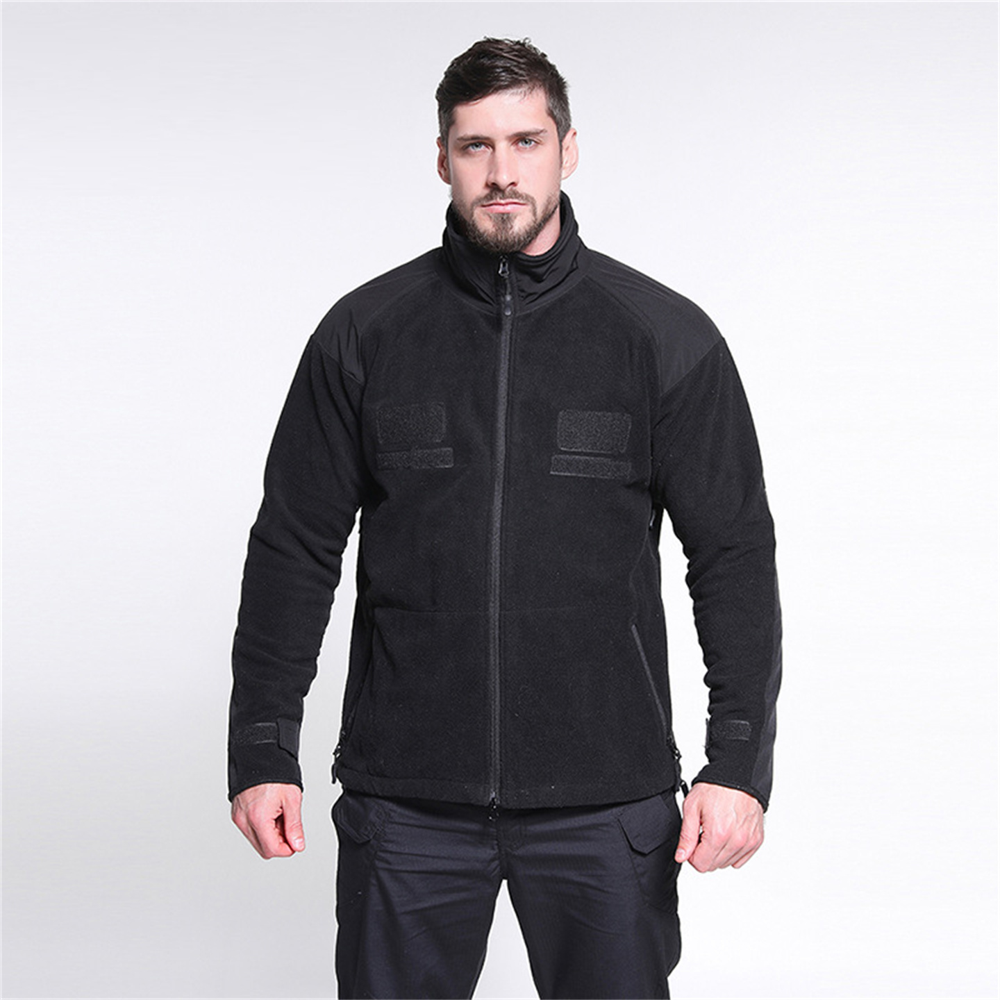 ポーラーフリースハンティングジャケット,メンズハイキングコー - Outdoor Hunting Fleece のレビューと価格