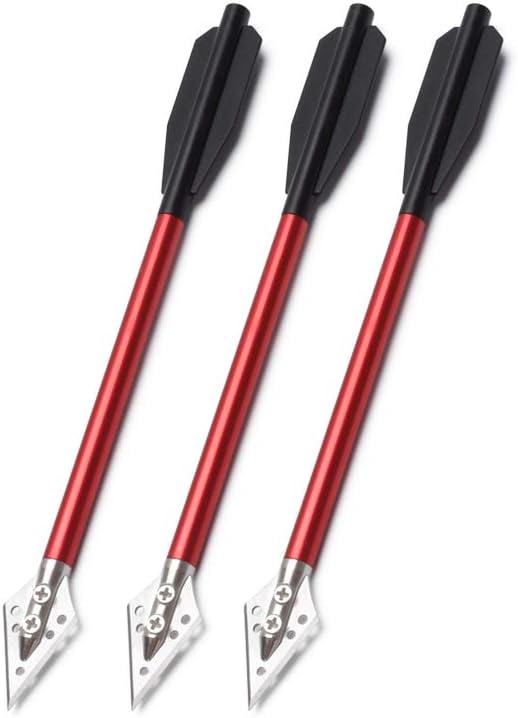 アルミニウム製クロスボウボルト矢 6.5インチ スチールブロ - Crossbow Bolt Broadhead のレビューと価格