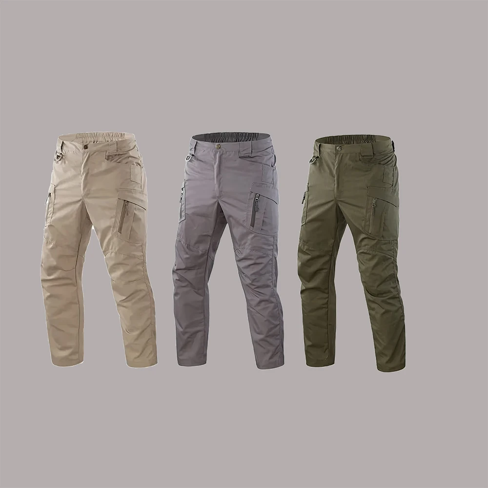 屋外速乾タクティカルパンツ男性マルチジッパーポケットカジュア - Outdoor Hunting Trousers のレビューと価格