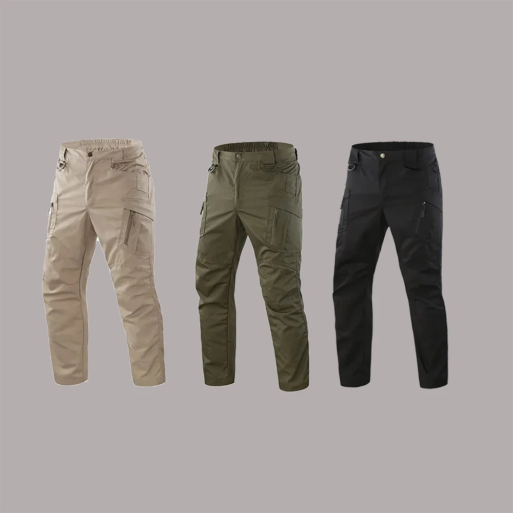 屋外速乾タクティカルパンツ男性マルチジッパーポケットカジュア - Outdoor Hunting Trousers のレビューと価格