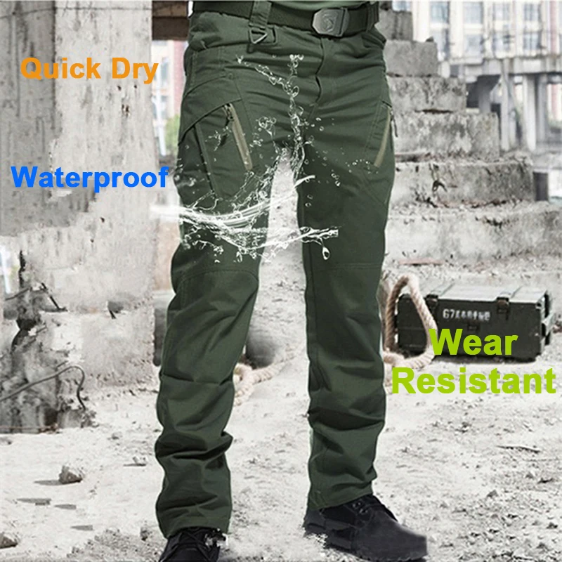 屋外速乾タクティカルパンツ男性マルチジッパーポケットカジュア - Outdoor Hunting Trousers のレビューと価格