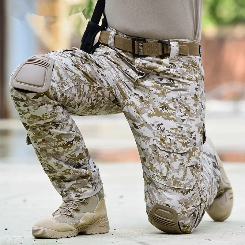 マルチカムタクティカル耐摩耗パンツ、ペイントボールハンティン - Outdoor Hunting Trousers のレビューと価格