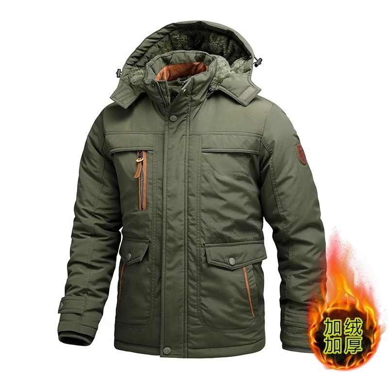 アウトドアハンティング用大型パッド入りジャケット メンズ 冬 - Outdoor Hunting Fleece のレビューと価格