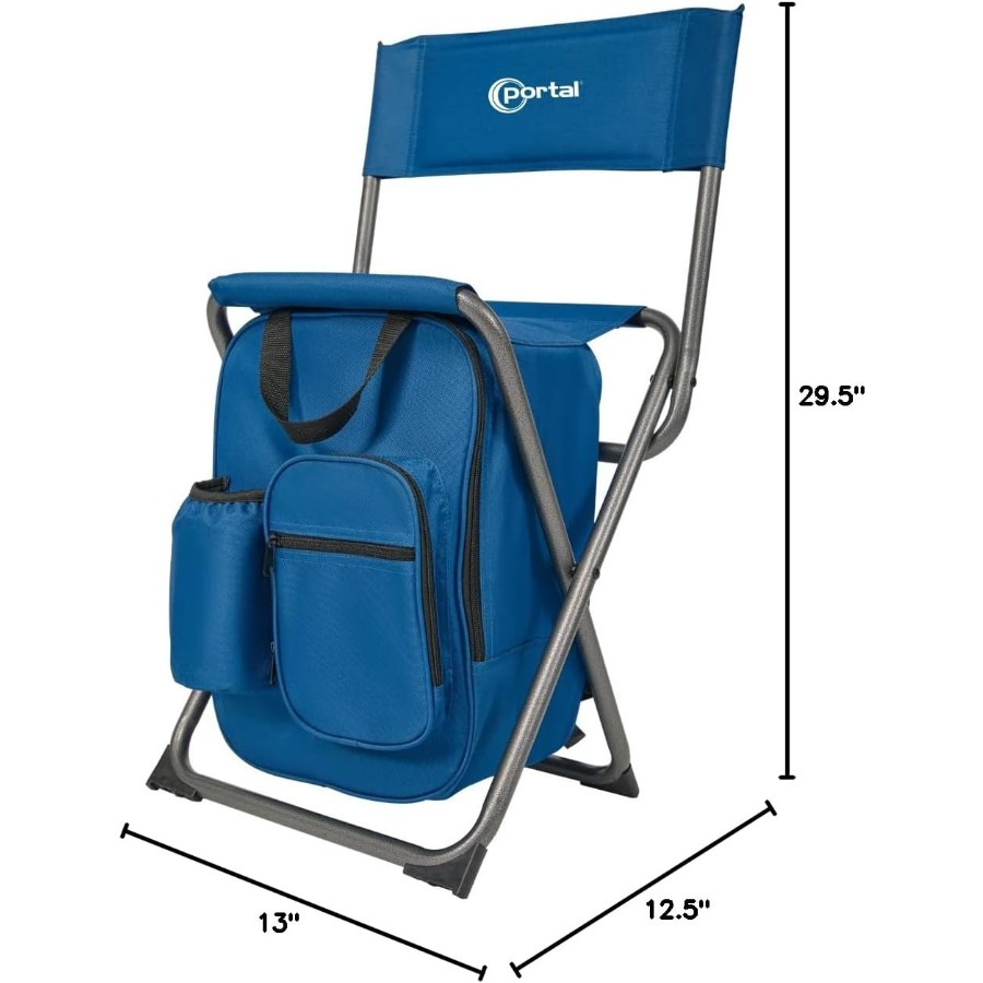 バックパッククーラーチェア、背もたれと内蔵クーラー付き、アウ - Hunting And Fishing Outdoor Chairs のレビューと価格