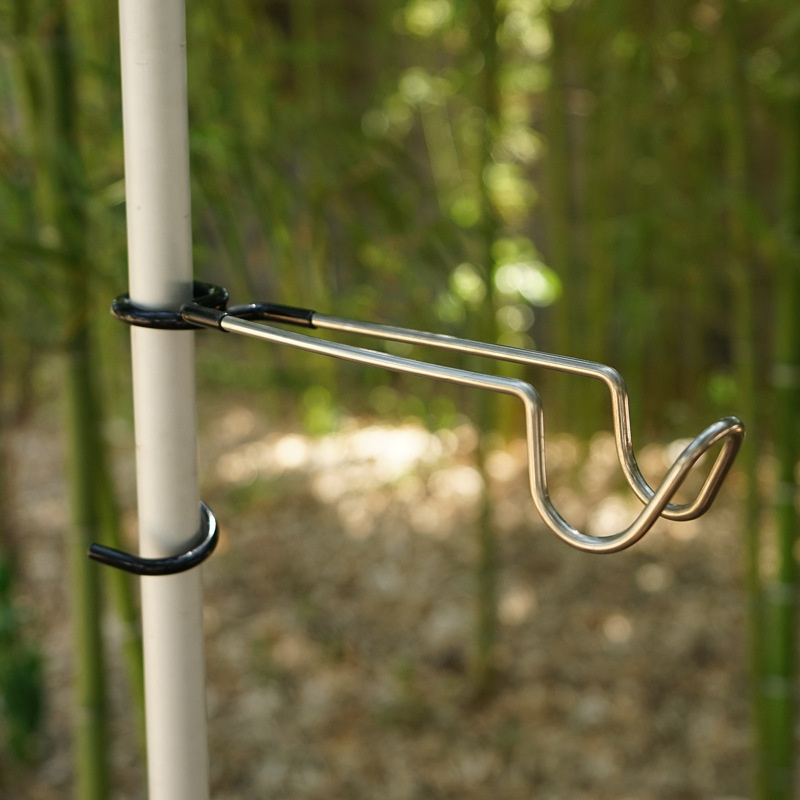 ステンレス鋼ライトスタンドホルダーフックポータブルテントポー - Outdoor Hunting Tent のレビューと価格