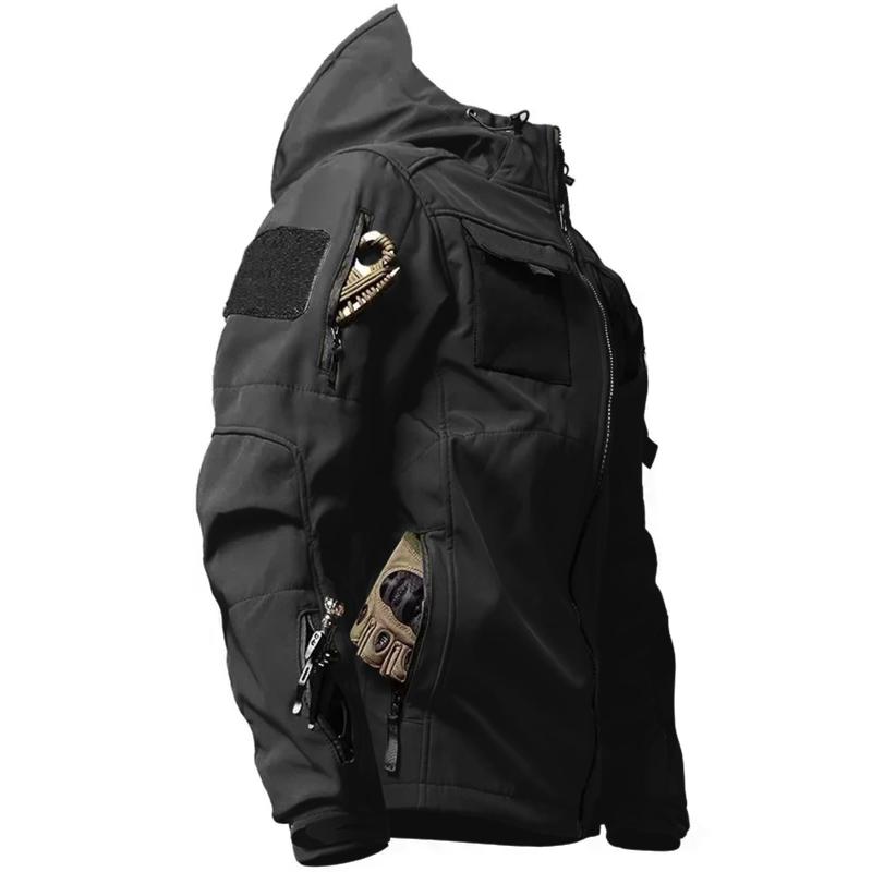 男性用フード付きフリースジャケット,防水,トレーニングスーツ - Safari Outdoor Hunting Jackets のレビューと価格