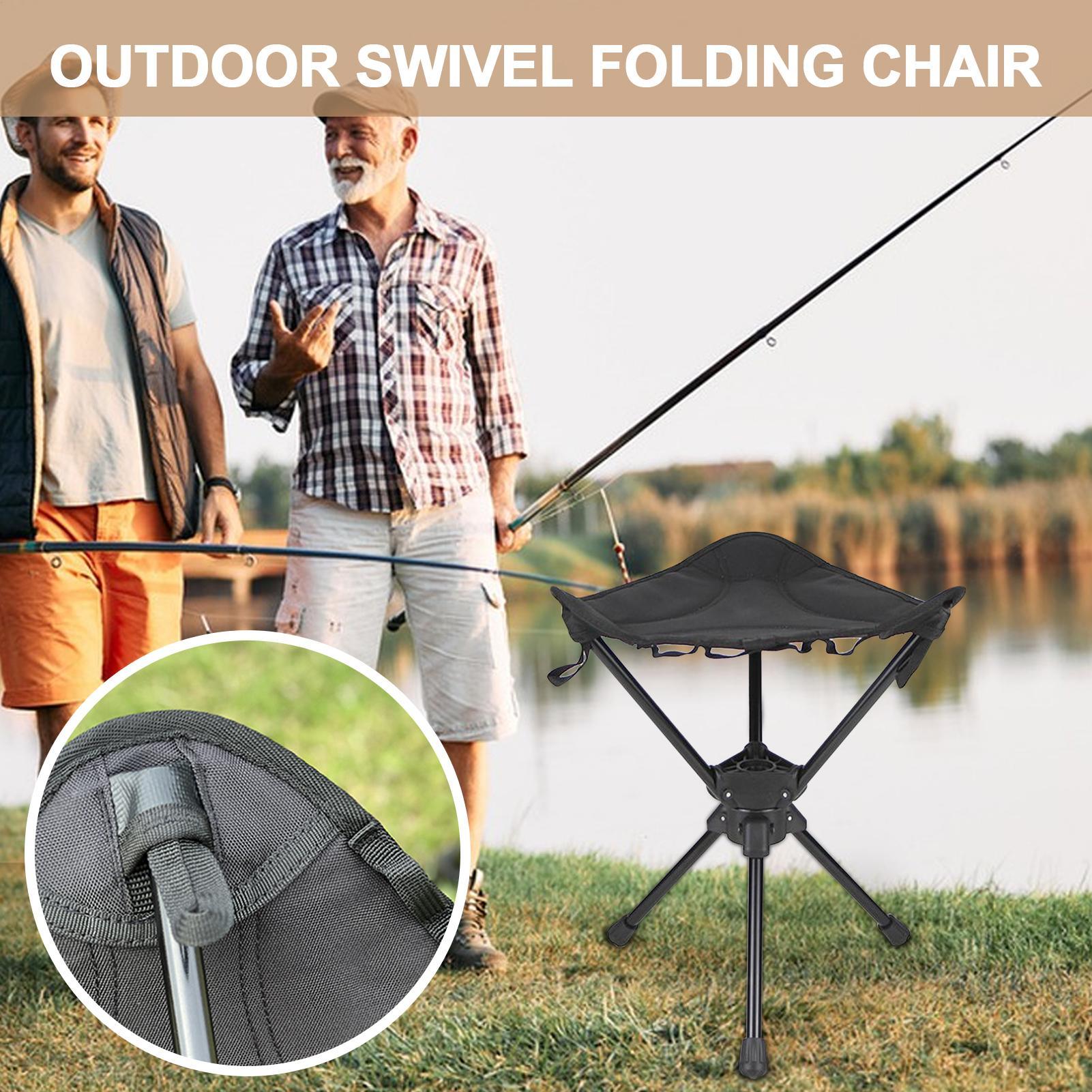 ポータブル折りたたみ式回転キャンプチェア、軽量釣り用スツール - Hunting And Fishing Outdoor Chairs のレビューと価格