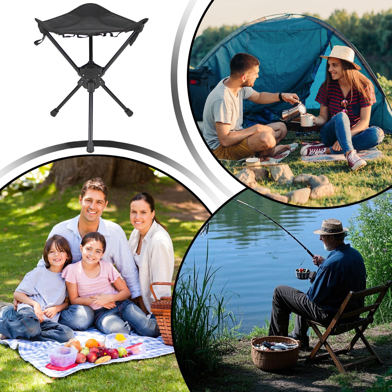 ポータブル折りたたみ式回転キャンプチェア、軽量釣り用スツール - Hunting And Fishing Outdoor Chairs のレビューと価格