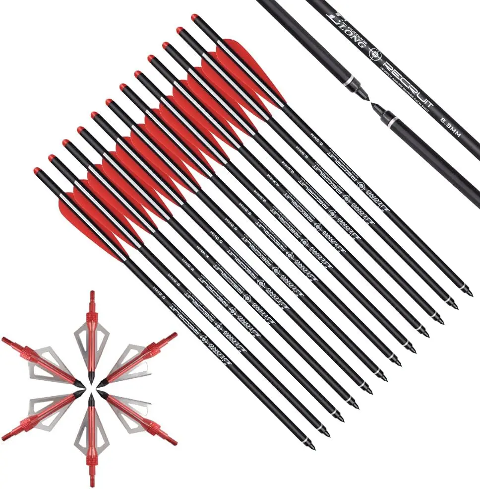 Elong クロスボウボルト 20 インチ カーボン ハンテ - Crossbow Bolt Broadhead のレビューと価格