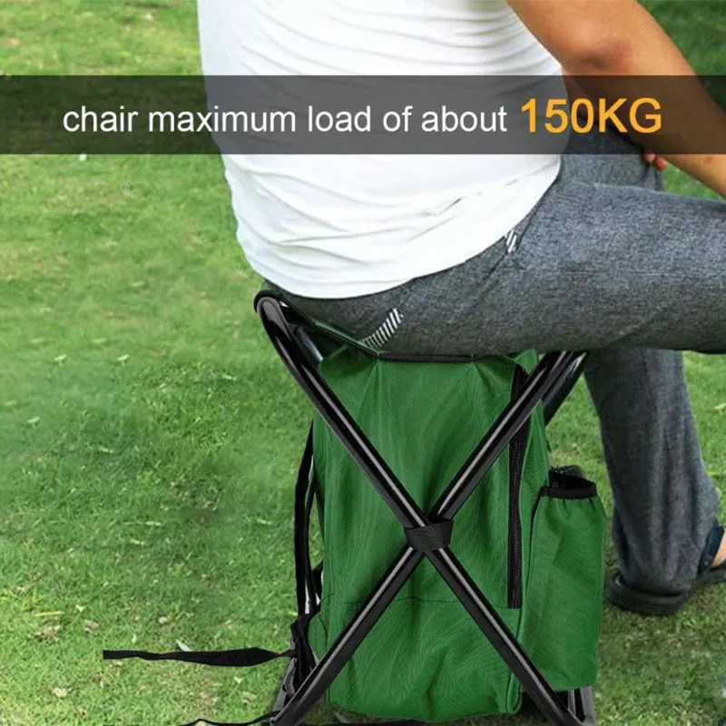 2 in 1 折りたたみ釣り椅子バッグ釣りバックパック椅子ス - Hunting And Fishing Outdoor Chairs のレビューと価格
