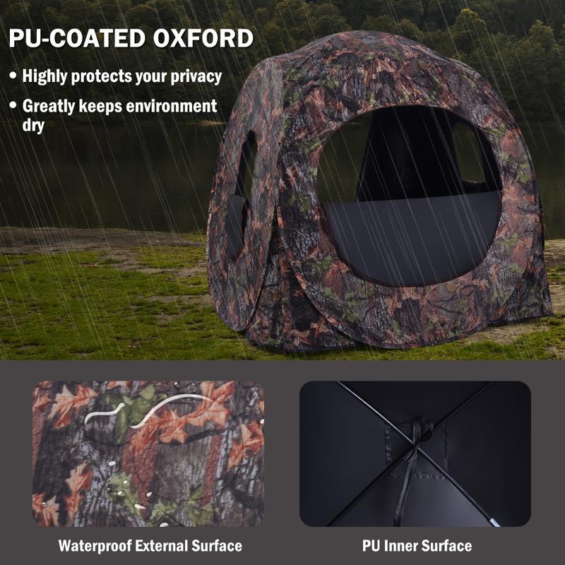 3人用ポップアップハンティングテント、PUオックスフォード生 - Hunting & Outdoor Supplies Carterton Reviews のレビューと価格
