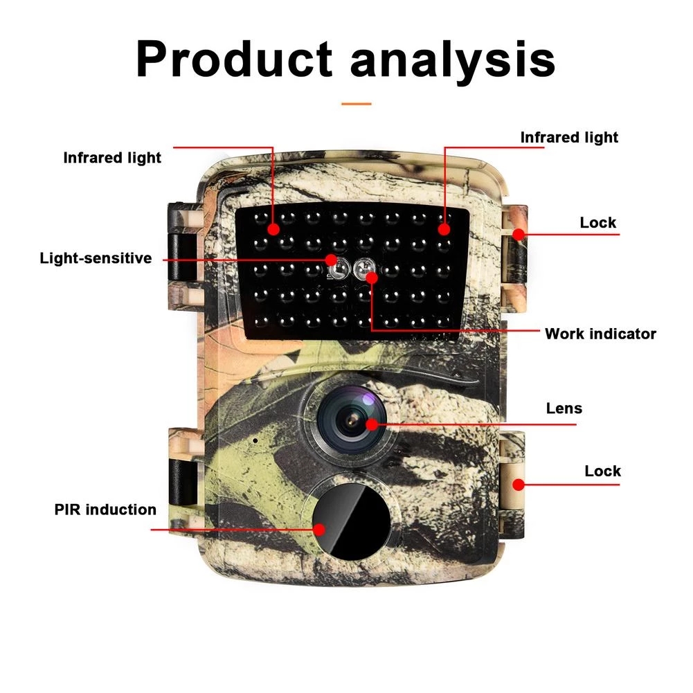 Pirセンサー付き防水ミニトレイルカメラ,屋外ハンティングカ - Hunting Outdoor Camera のレビューと価格