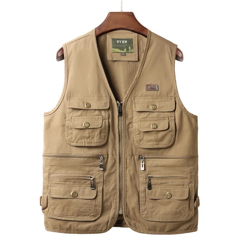 メンズベスト マルチポケット ノースリーブジャケット 男性用 - Safari Outdoor Hunting Jackets のレビューと価格
