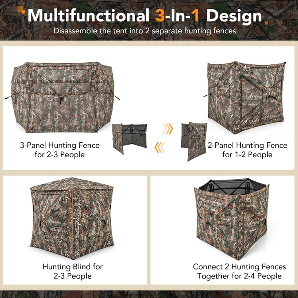 5-in-1着脱式ハンティングブラインド、天窓付き2～3人用 - Hunting & Outdoor Supplies Carterton Reviews のレビューと価格