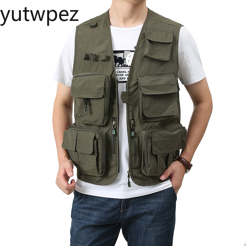 アウトドアハイキング作業用多ポケット軽量釣り服ハンティングキ - Safari Outdoor Hunting Jackets のレビューと価格
