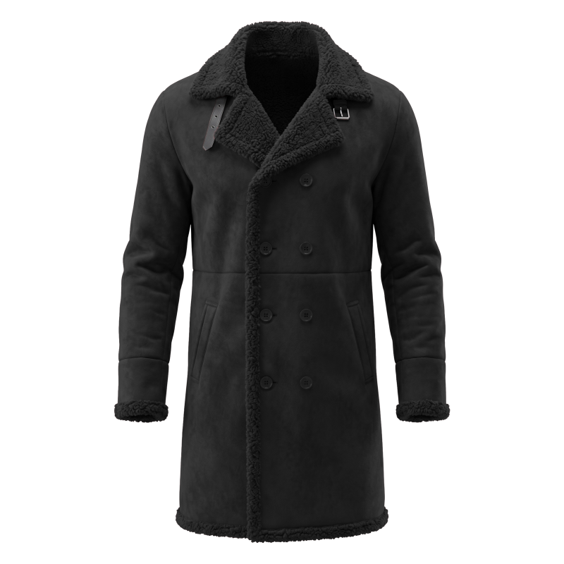 メンズフェイクスエードファー裏地付き冬用ジャケット防風ダブル - Outdoor Hunting Fleece のレビューと価格