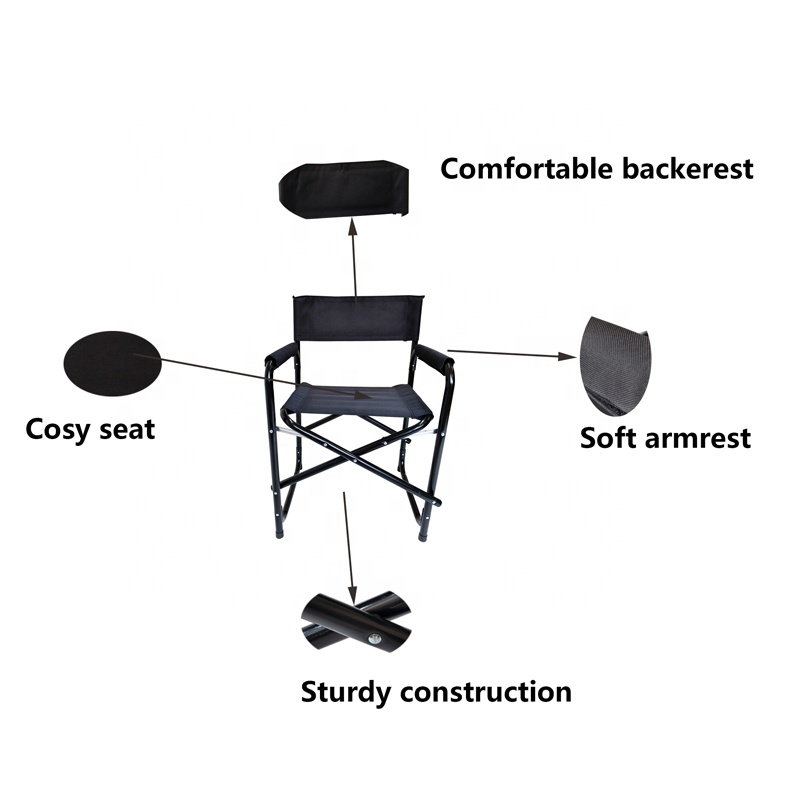 カスタムアウトドアポータブル折りたたみディレクターチェア、オ - Hunting And Fishing Outdoor Chairs のレビューと価格
