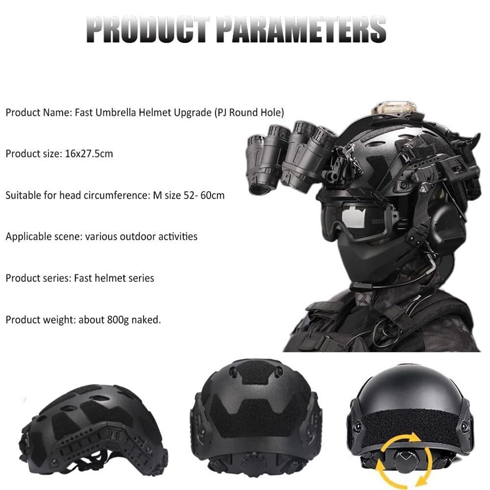 エアソフトヘルメットセット ノイズリダクション戦術ヘッドセッ - Outdoor Hunting Movies のレビューと価格