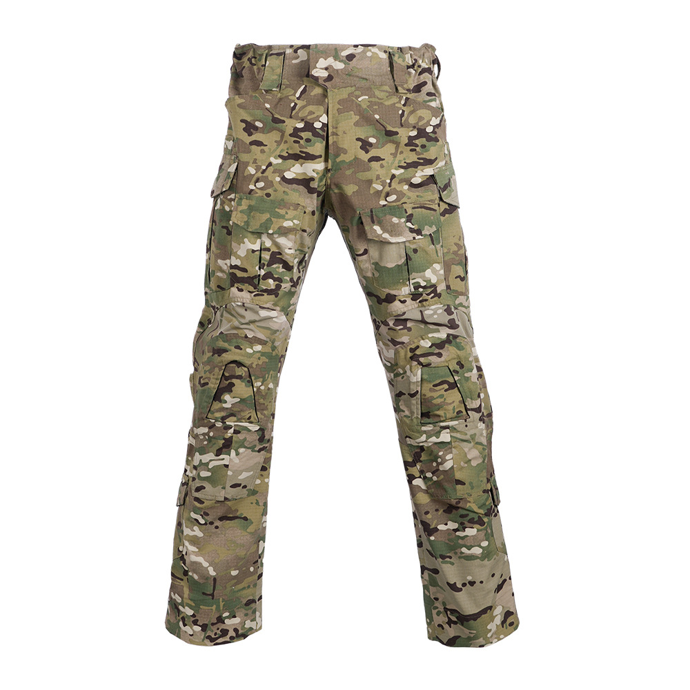 男性コンバットパンツ膝パッド付き戦術的なカーゴスポーツズボン - Outdoor Hunting Trousers のレビューと価格