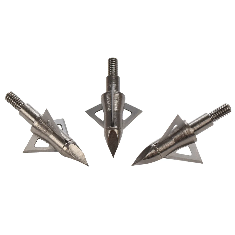 12X ハンティングブロードヘッドチップ アローヘッド 3枚 - Crossbow Bolt Broadhead のレビューと価格