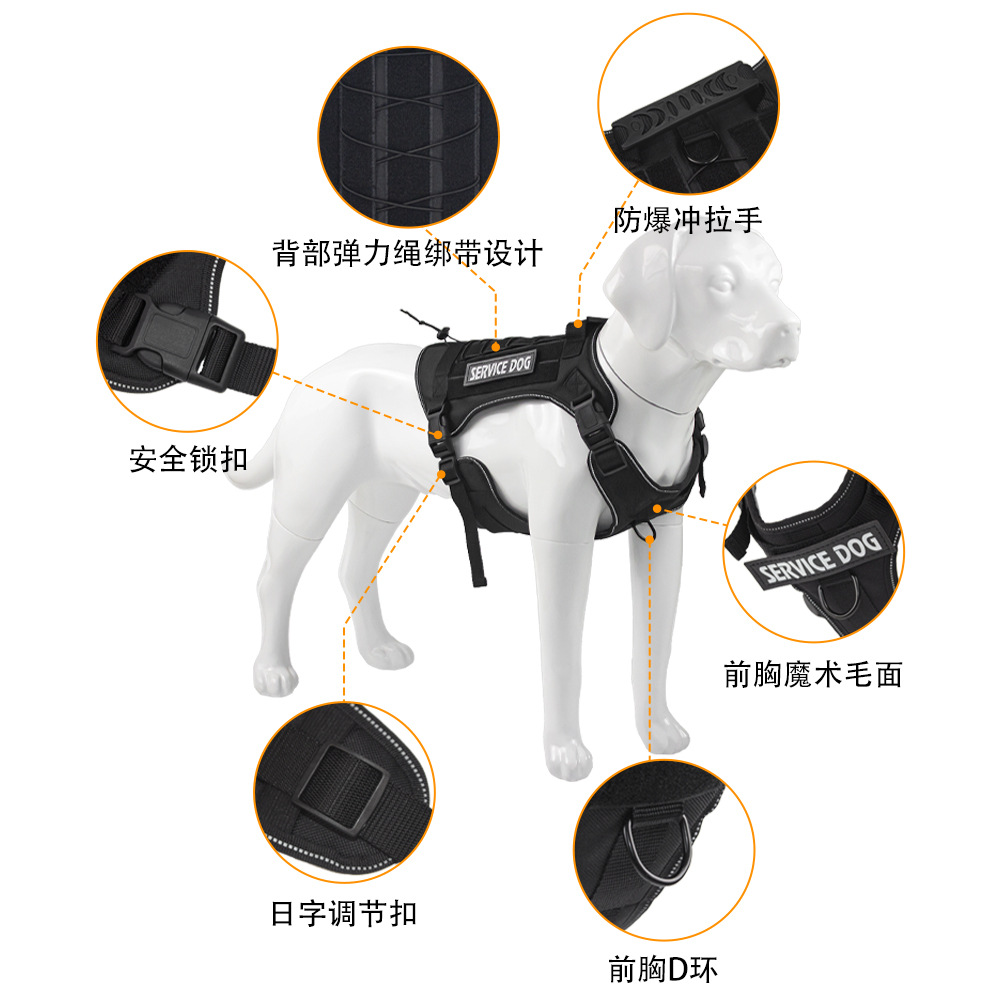 戦術的なノープル犬用ハーネス中型大型犬用調節可能な軍事訓練ペ - Outdoor Hunting Dog Collar のレビューと価格