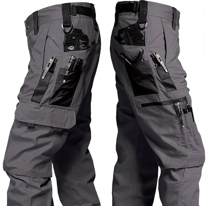 新しい戦術的なワークパンツ男性カジュアルアウトドアカーゴパン - Outdoor Hunting Trousers のレビューと価格