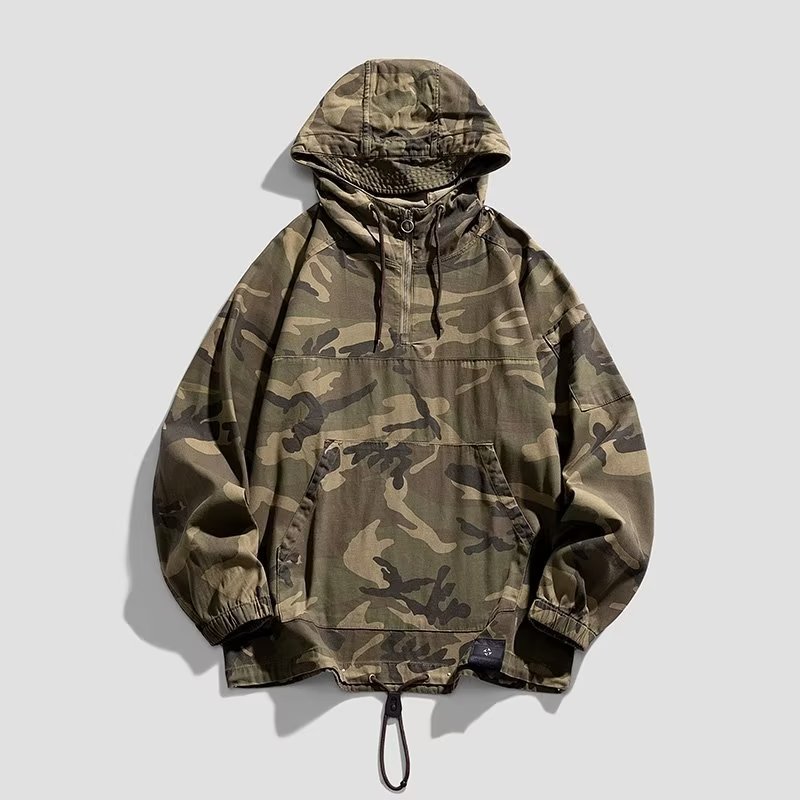 メンズフード付きカモフラージュジャケット,防風戦術作業服,ア - Safari Outdoor Hunting Jackets のレビューと価格