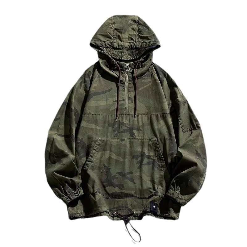 メンズフード付きカモフラージュジャケット,防風戦術作業服,ア - Safari Outdoor Hunting Jackets のレビューと価格