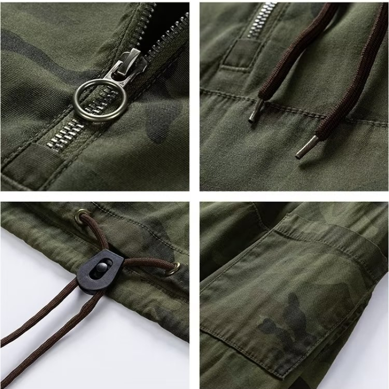 メンズフード付きカモフラージュジャケット,防風戦術作業服,ア - Safari Outdoor Hunting Jackets のレビューと価格