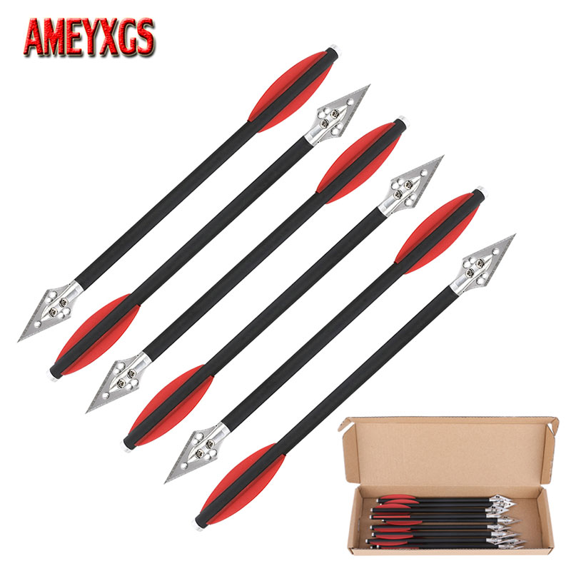 狩猟と射撃用の混合カーボンクロスボウアロー、ブロードヘッドラ - Crossbow Bolt Broadhead のレビューと価格