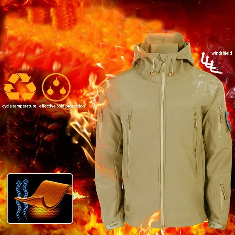 メンズウィンタージャケット ソフトシェルフリースジャケット  - Outdoor Hunting Fleece のレビューと価格