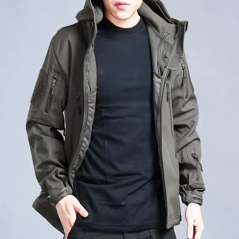 メンズウィンタージャケット ソフトシェルフリースジャケット  - Outdoor Hunting Fleece のレビューと価格