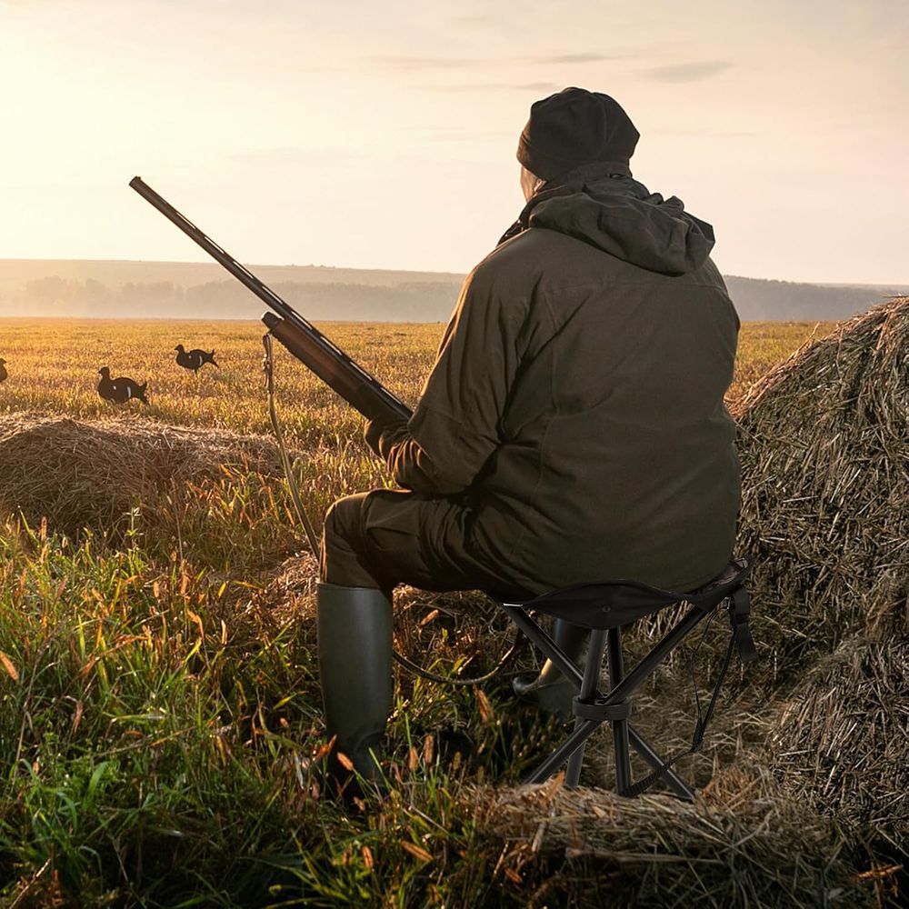 2パックポータブル三脚軽量ハンティングスツール、ショルダース - Hunting And Fishing Outdoor Chairs のレビューと価格