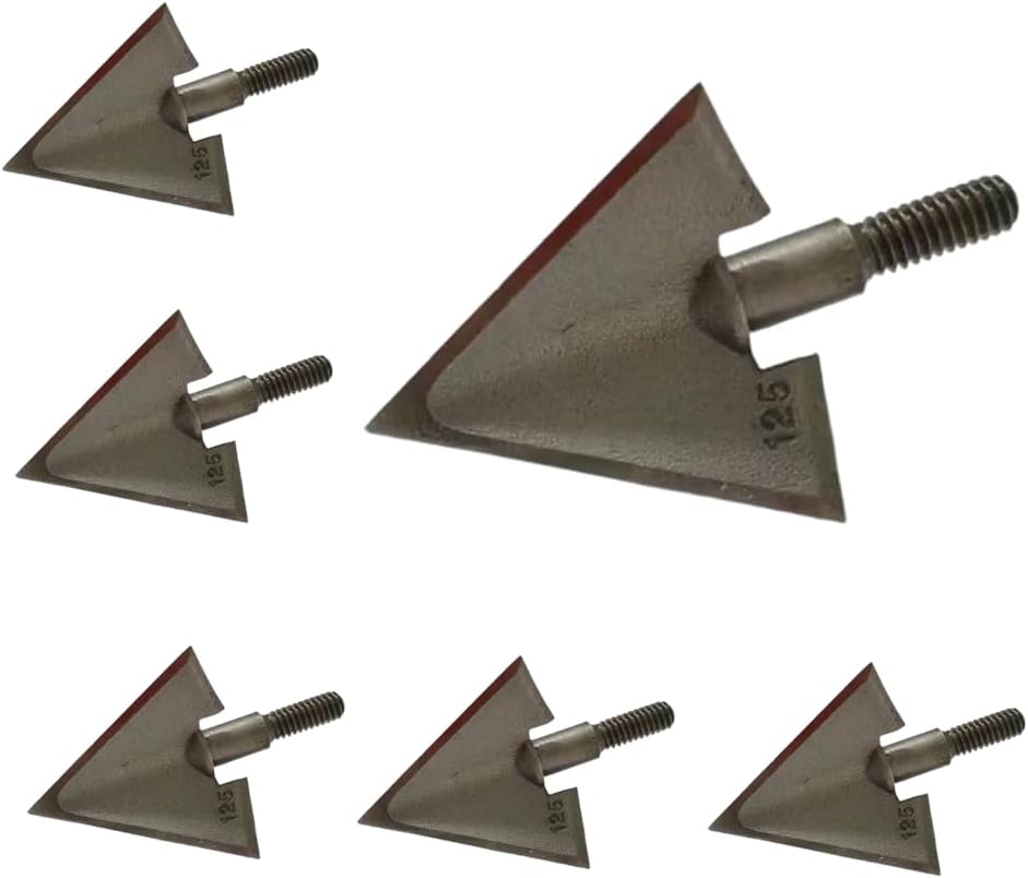 6個入り ブロードヘッド 125グレイン 1.1インチカット - Crossbow Bolt Broadhead のレビューと価格
