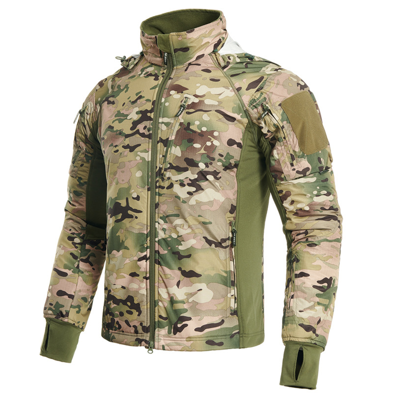 メンズフード付きタクティカルジャケット,ミリタリーコンバット - Safari Outdoor Hunting Jackets のレビューと価格