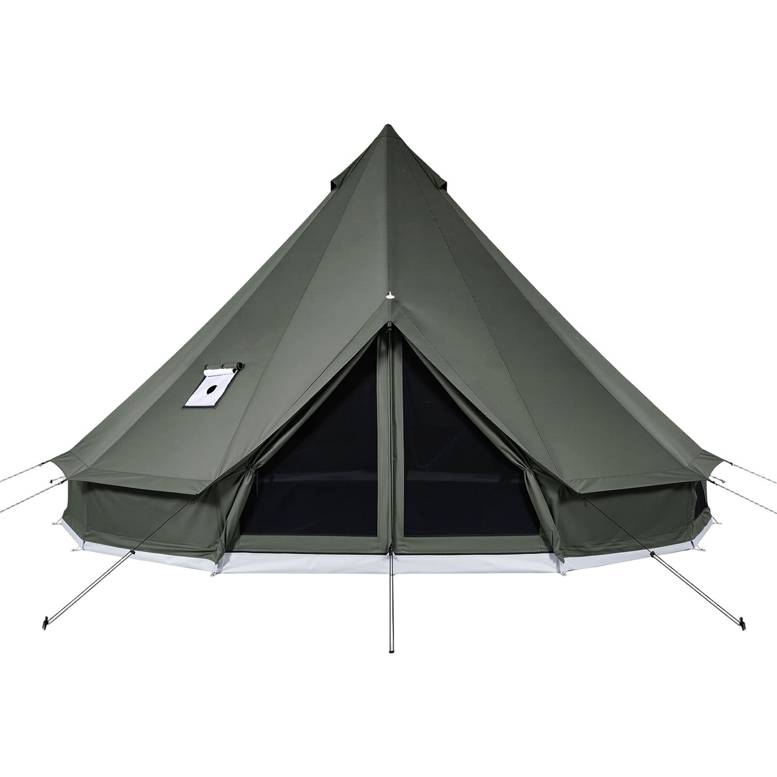 キャンバスベルテント、4シーズン対応16.4フィートユルトテ - Outdoor Hunting Tent のレビューと価格