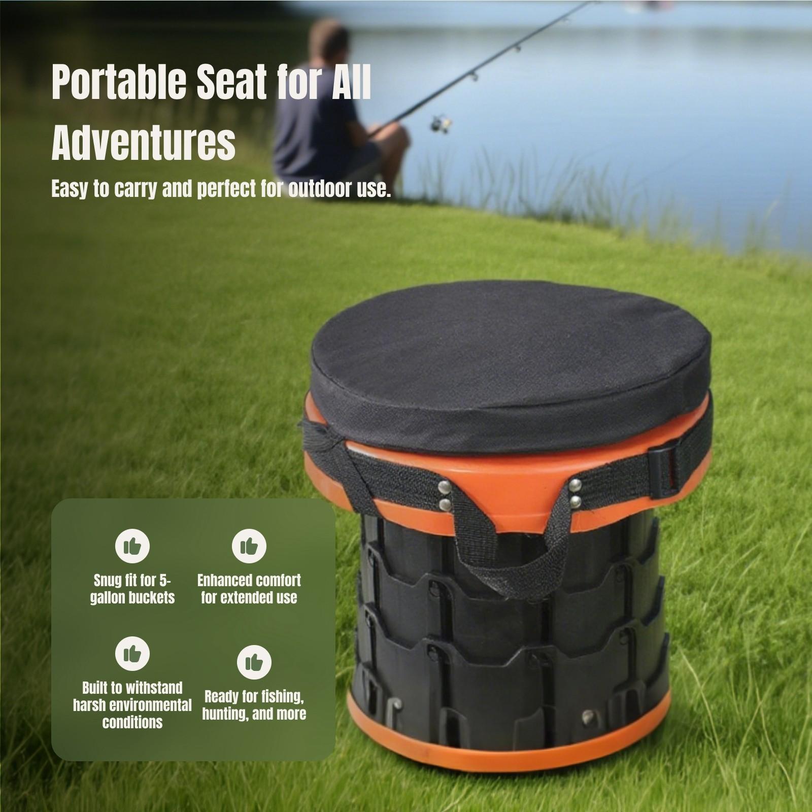 360度回転バケットシート防水蓋付き快適屋外クッション折りた - Hunting And Fishing Outdoor Chairs のレビューと価格