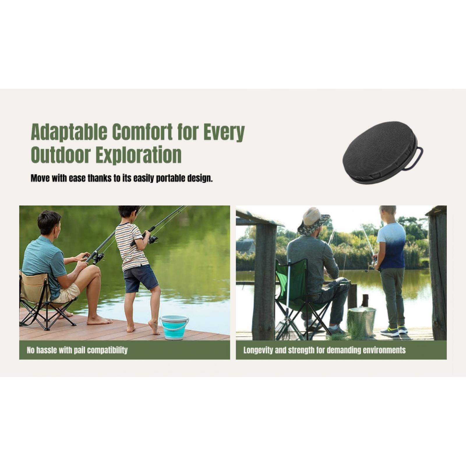 360度回転バケットシート防水蓋付き快適屋外クッション折りた - Hunting And Fishing Outdoor Chairs のレビューと価格