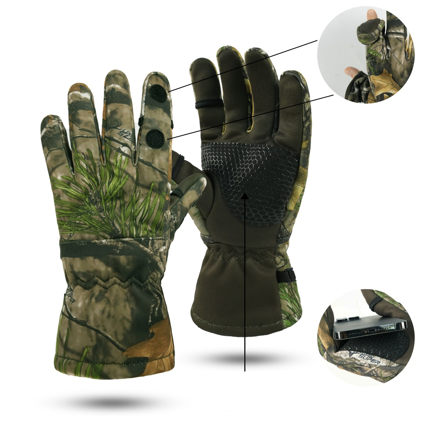 男性と女性のためのバイオニックハンティングカモフラージュグロ - Outdoor Hunting Fleece のレビューと価格