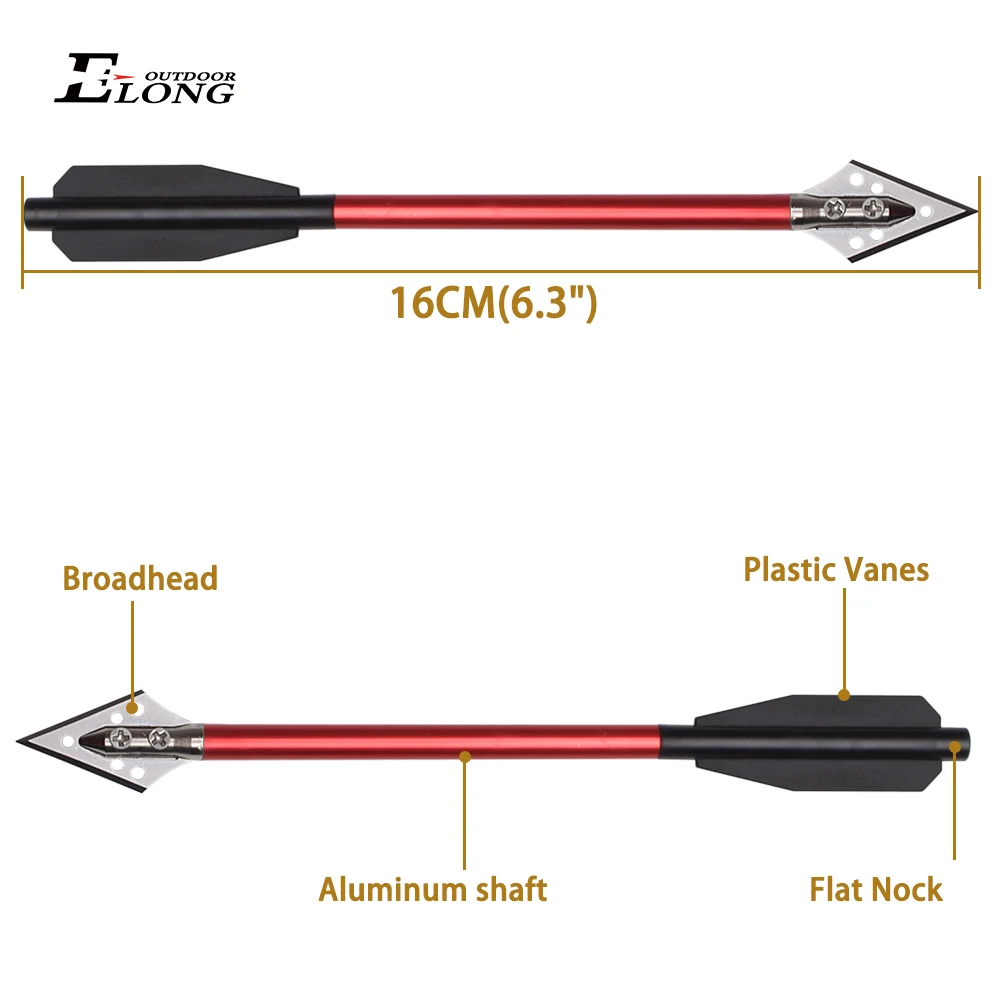 3 個アルミクロスボウボルト矢 6.5 インチ鋼ブロードヘッ - Crossbow Bolt Broadhead のレビューと価格
